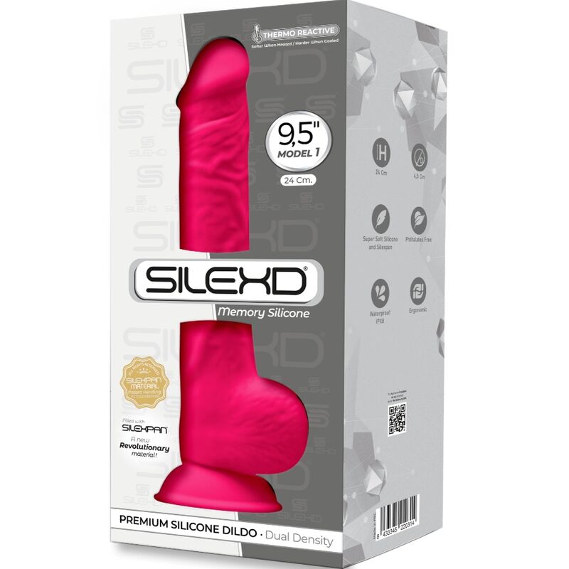 SILEXD - MODELL 1 REALISTISCHER PENIS PREMIUM SILEXPAN SILIKON PINK 24 CM