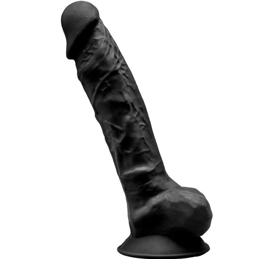 SILEXD - MODELL 1 REALISTISCHER PENIS PREMIUM SILEXPAN SILIKON SCHWARZ 20 CM