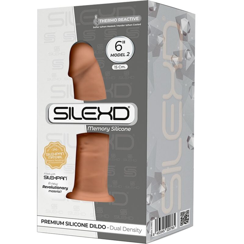 SILEXD - MODELL 2 REALISTISCHER PENIS PREMIUM SILEXPAN SILIKON KARAMELL 15,4 CM