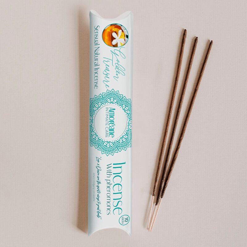 AMOREANE - GOLDEN TREASURE RÄUCHERSTÄBCHEN MIT PHEROMONEN JASMIN AROMA