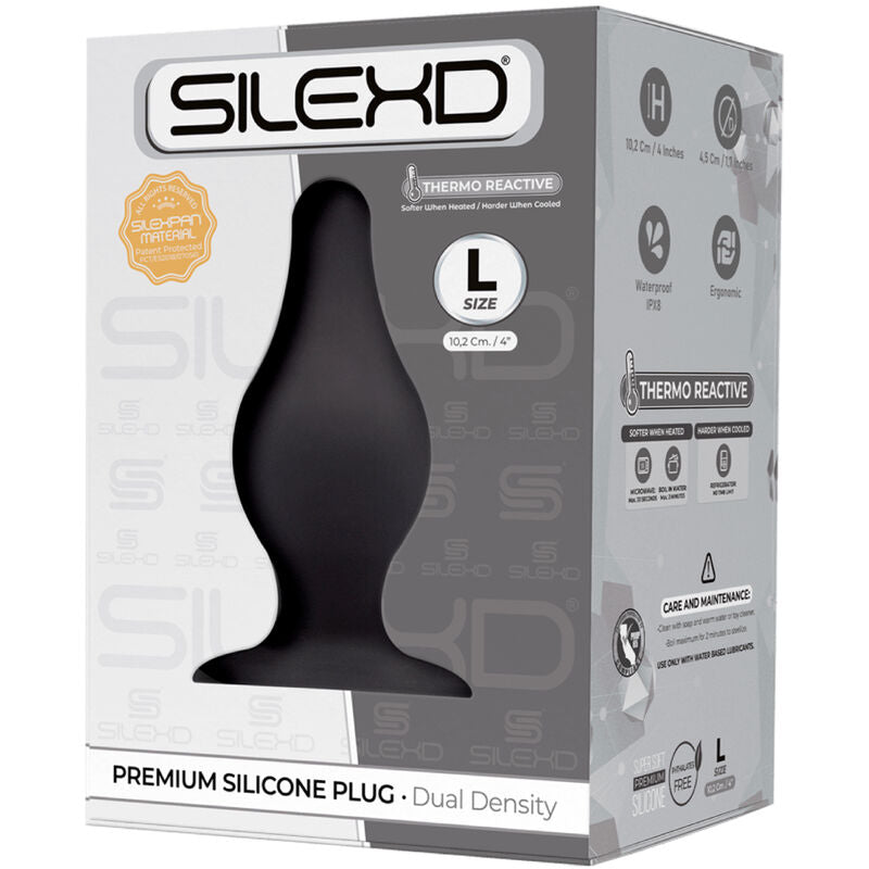 SILEXD - MODELLO 2 TAPPO ANALE SILEXPAN PREMIUM SILICONE PREMIUM TERMOREATTIVO TAGLIA L