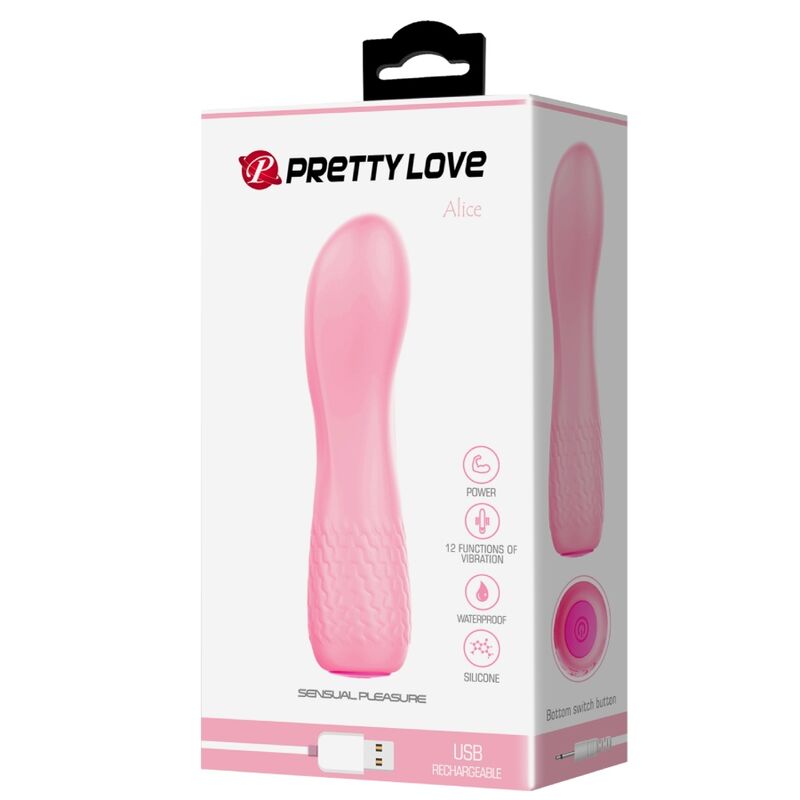 PRETTY LOVE - ALICE PINK WIEDERAUFLADBARER VIBRATOR