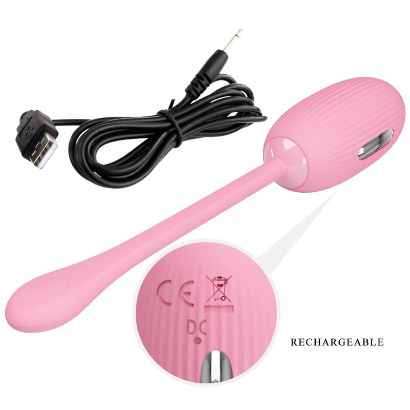 PRETTY LOVE - DOREEN PINK RECHARGEABLE VIBRATING EGG