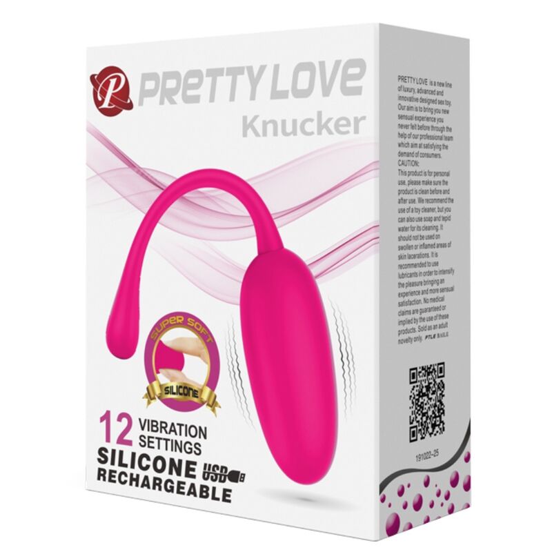 PRETTY LOVE - KNUCKER PINK WIEDERAUFLADBARES VIBRIERENDES EI