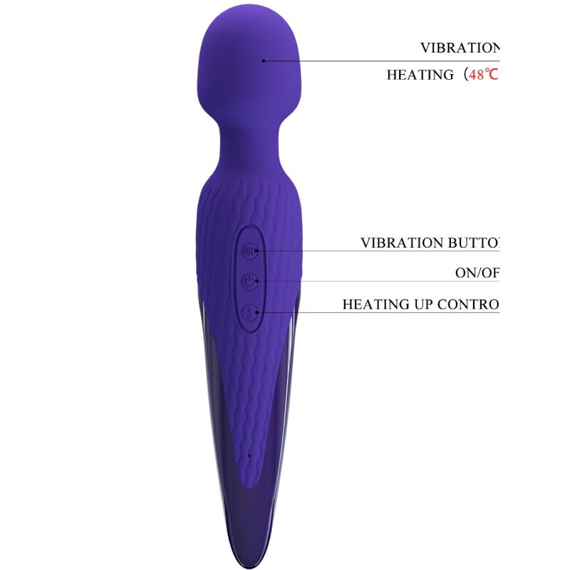 PRETTY LOVE - ANTONY YOUTH WAND VIBRATORE VIOLA EFFETTO CALORE