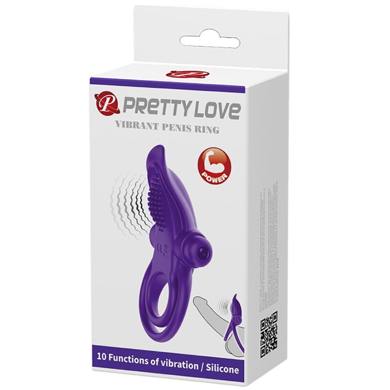 PRETTY LOVE - ANELLO VIBRANTE PER PENE VIOLA