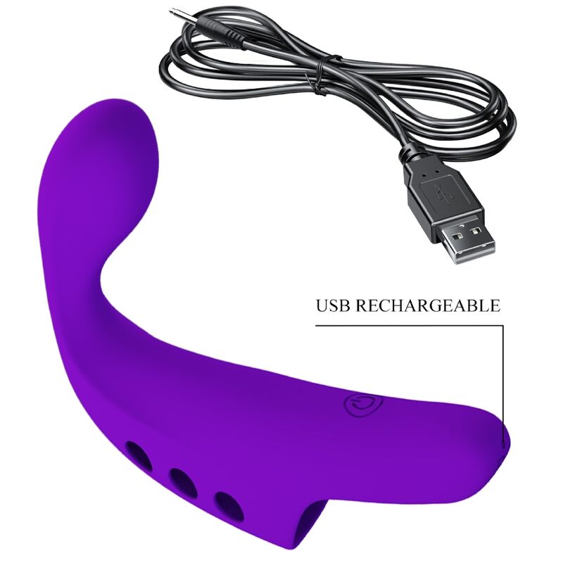 PRETTY LOVE - GORGON PURPLE WIEDERAUFLADBARER FINGERVIBRATOR