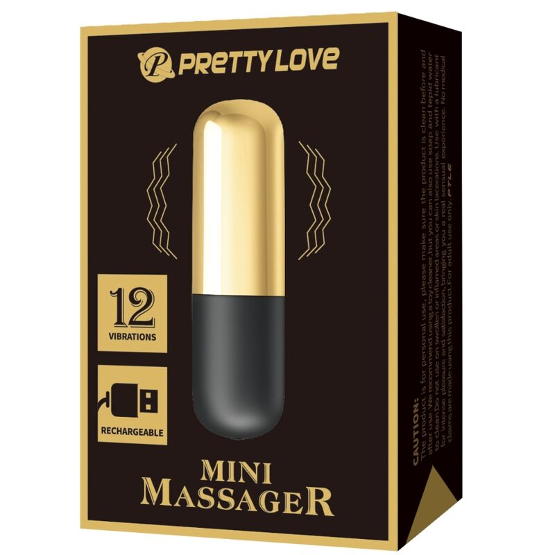 PRETTY LOVE - GOLDEN RECHARGEABLE BULLET VIBRATOR