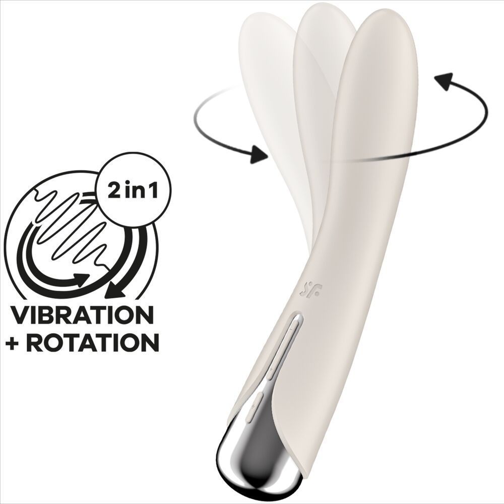 SATISFYER - VIBRATORE ROTANTE SPINNING VIBE 1 G-SPOT ROSSO