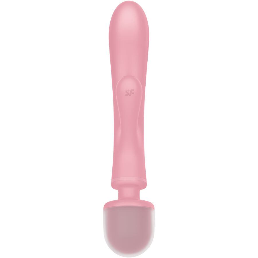 SATISFYER - TRIPLE LOVER RABBIT VIBRATOR MASSAGER ROSA