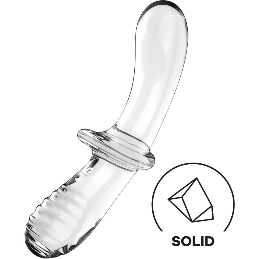 SATISFYER - DOPPELTER KRISTALLDILDO TRANSPARENT