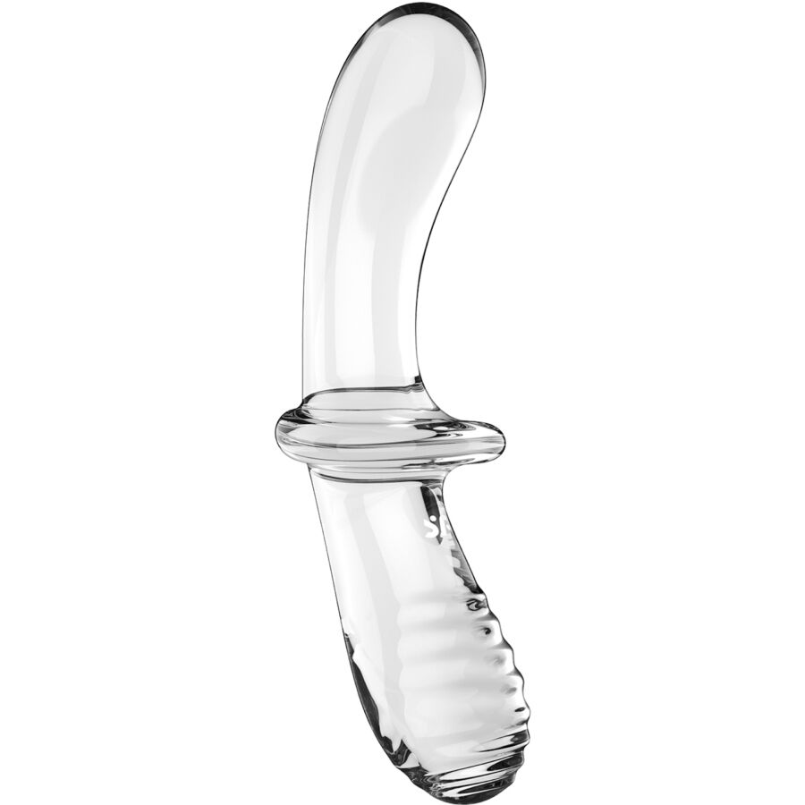 SATISFYER - DILDO DOPPIO CRISTALLO TRASPARENTE