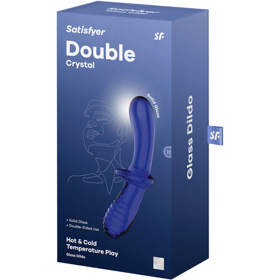 SATISFYER - DILDO DOPPIO CRISTALLO TRASPARENTE