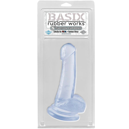 BASIX - GELATINE-PENIS TRANSPARENT SAUGEND 18 CM