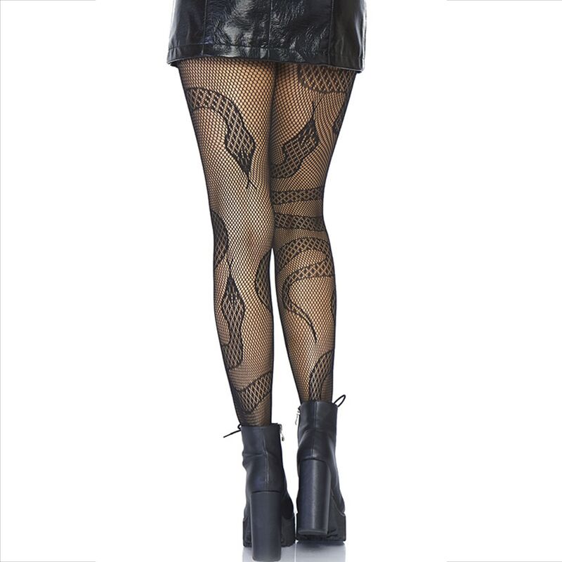 LEG AVENUE - CALZE RETE SERPENTI NERE