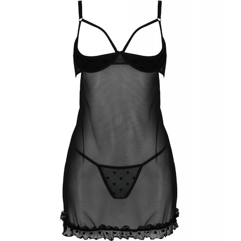 PASSION - MARINA CAMISON & THONG BLACK S/M