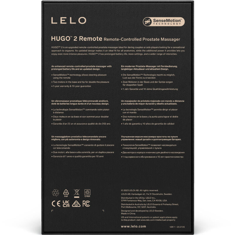 LELO - HUGO 2 GRÜN PROSTATAMASSAGEGERÄT MIT FERNBEDIENUNG