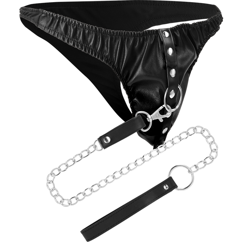 DARKNESS - SUBMISSION TANGA MIT METALLKETTE