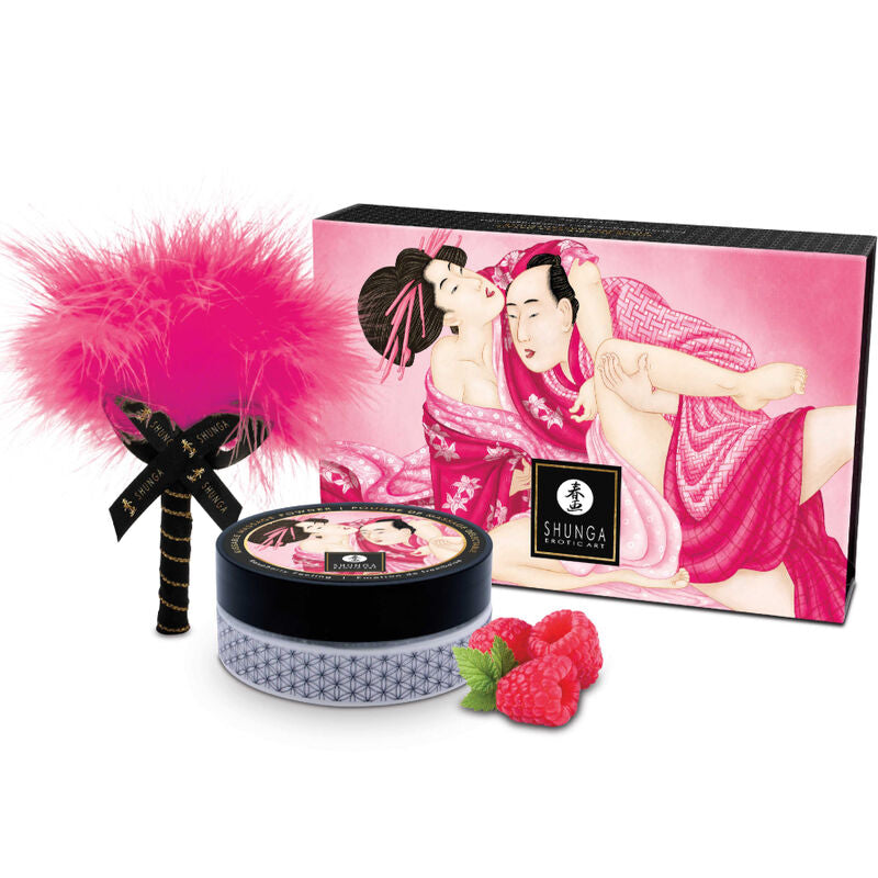 SHUNGA - ESSBARES MASSAGEPULVER-SET HIMBEERE