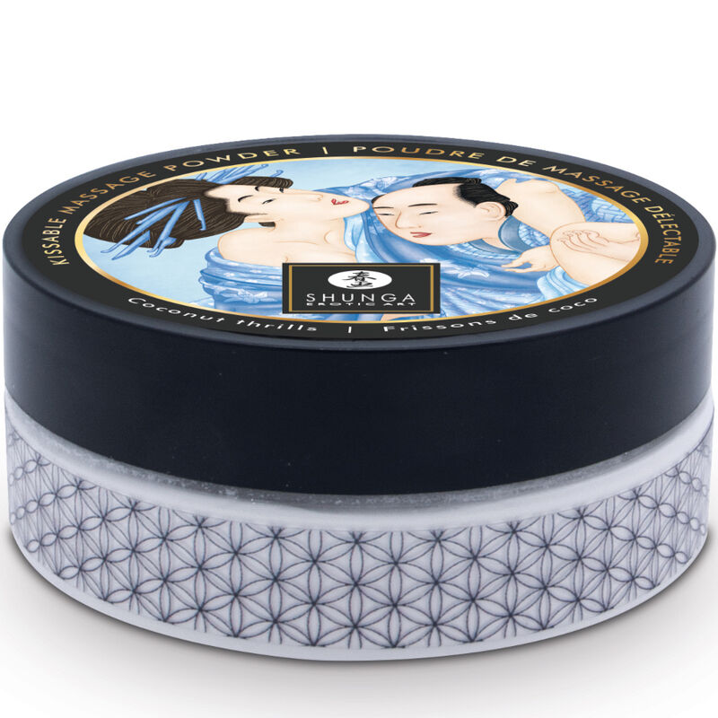 SHUNGA - ESSBARES MASSAGEPULVER-SET AUS KOKOSNUSS