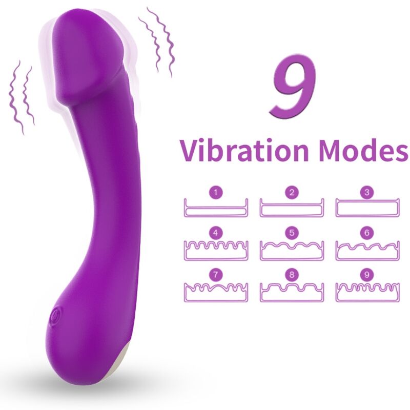 ARMONY - DILDO VIBRATORE PUNTO G SILICONE VIOLA