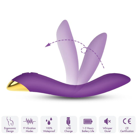 ARMONY - FLAMINGO-VIBRATOR MIT MEHREREN POSITIONEN LILA