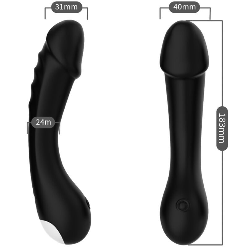 ARMONY - DILDO VIBRATORE PUNTO G SILICONE NERO