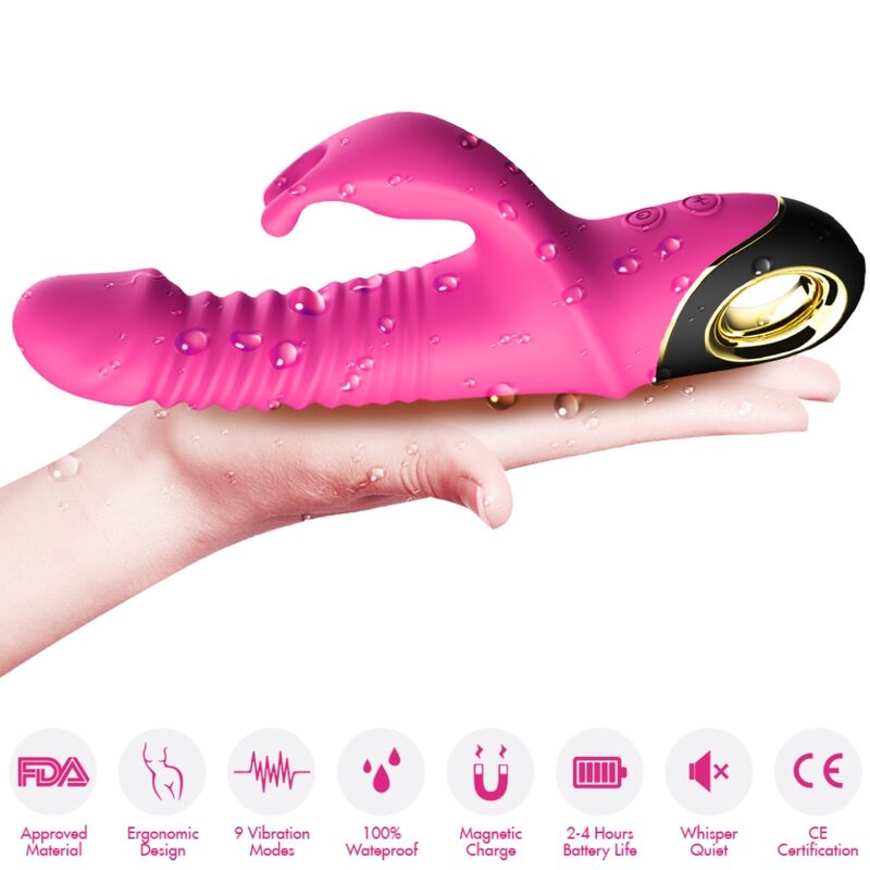 ARMONY - ZING DILDO VIBRATORE CONIGLIO FUCSIA