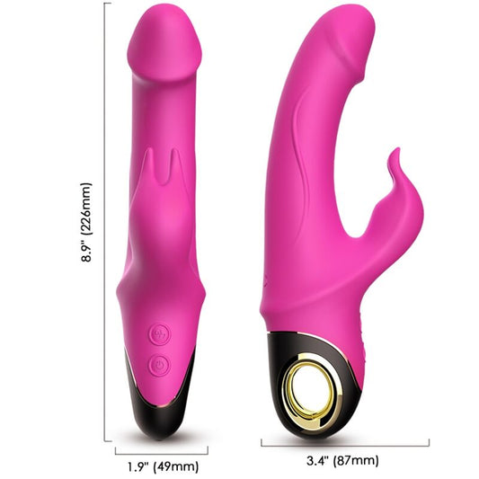 ARMONY - METEROR DILDO VIBRATOR KANINCHENROTATOR FUCHSIA