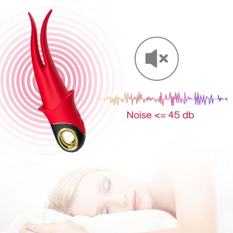 ARMONY - SHADOW VIBRATOR DOUBLE-HEAD TEASING RED