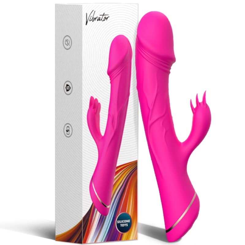 ARMONY - DILDO VIBRATORE RABBIT SILICONE FUCSIA