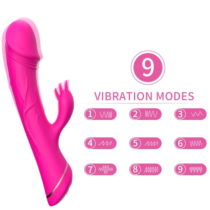 ARMONY - DILDO VIBRATORE RABBIT SILICONE FUCSIA
