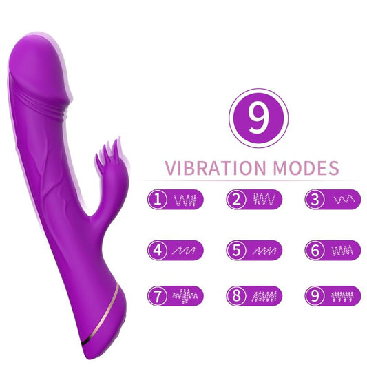 ARMONY - DILDO VIBRATORE CONIGLIO SILICONE VIOLA