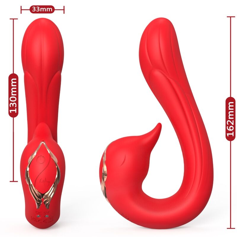 ARMONY - DELFIN VIBRATOR MULTIPOSITION &amp; WÄRMEEFFEKT ROT