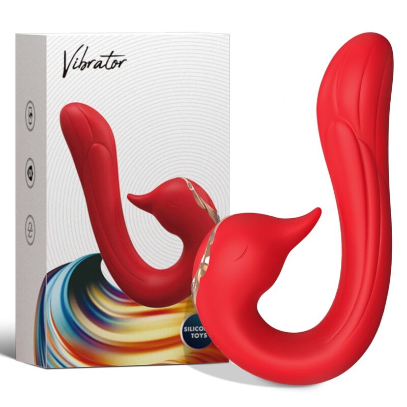 ARMONY - DELFIN VIBRATOR MULTIPOSITION &amp; WÄRMEEFFEKT ROT