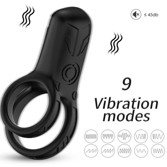 ARMONY - DOPPELRING-VIBRATOR SCHWARZ