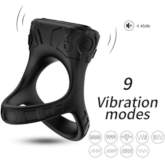 ARMONY - RINGVIBRATOR &amp; MULTIPOSITION SCHWARZ