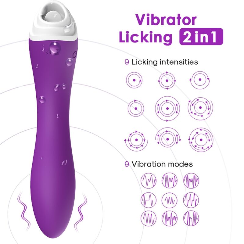 ARMONY - FAIRYLAND LICKING VIBRATING CLIT & VIBRATOR PURPLE