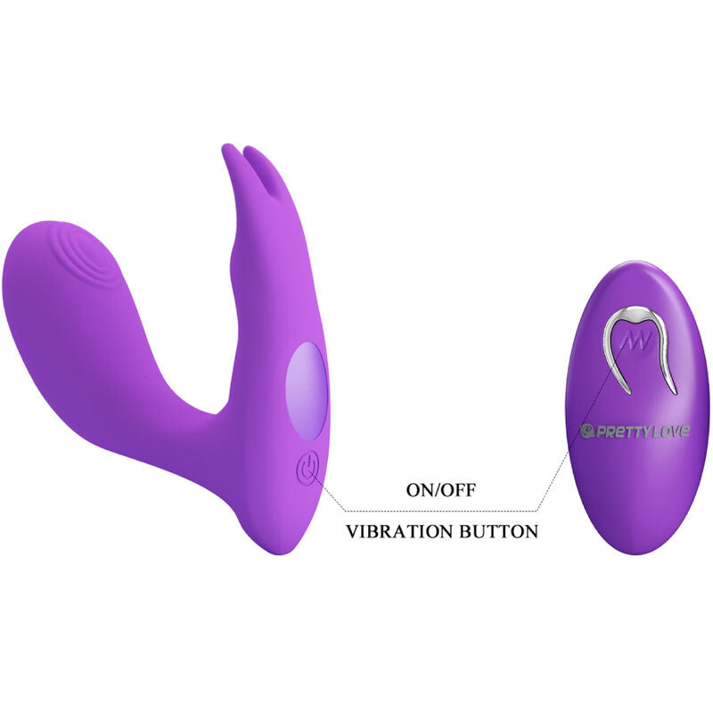 PRETTY LOVE - IDABELLE VIBRATION &amp; PULSATION FERNBEDIENUNG VIOLETT