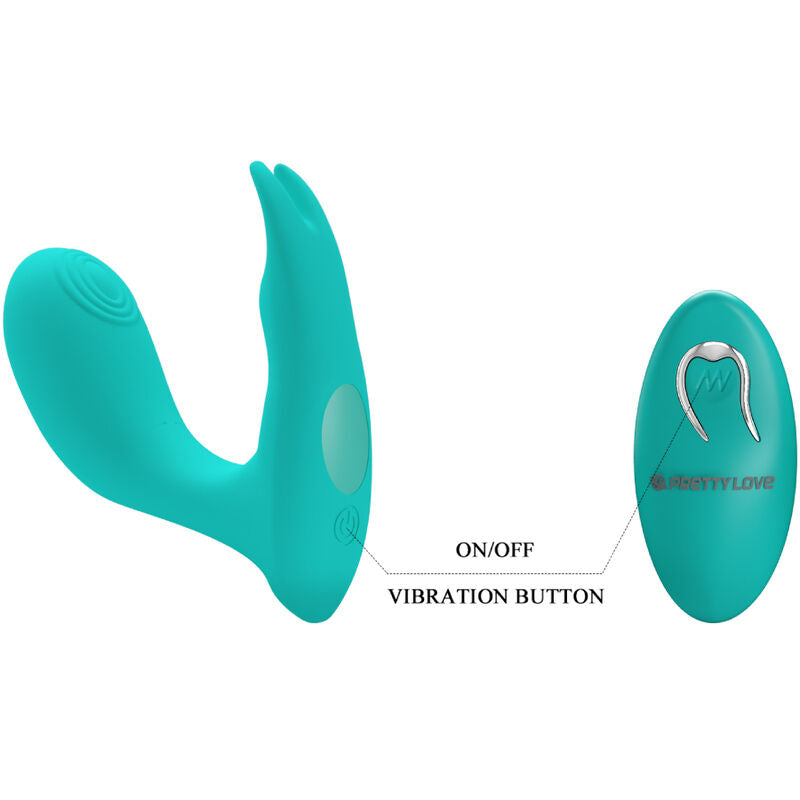 PRETTY LOVE - IDABELLE VIBRATION &amp; PULSATION FERNBEDIENUNG BLAU