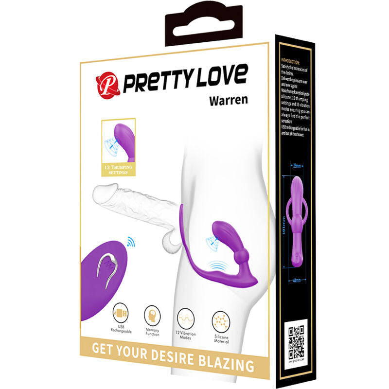 PRETTY LOVE - WARREN VIOLET ANALRING &amp; VIBRATOR