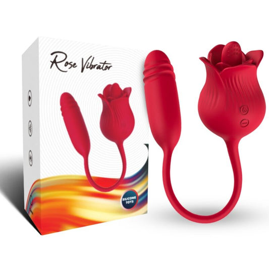 ARMONY - ROSELIP LICKING VIBRANTE CLITORIDE E VIBRATORE ROSSO