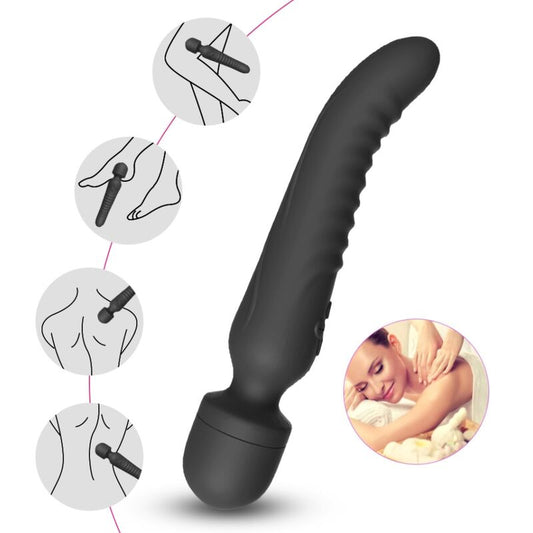 ARMONY - MISSION MASSAGGIATORE E VIBRATORE EFFETTO CALORE NERO