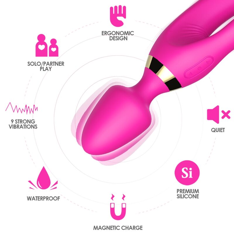 ARMONY - MASSAGER &amp; VIBRATOR KANINCHEN FUCHSIA