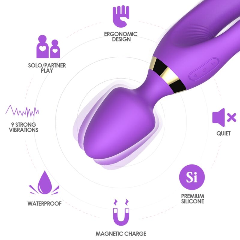 ARMONY - MASSAGER &amp; VIBRATOR RABBIT LILA