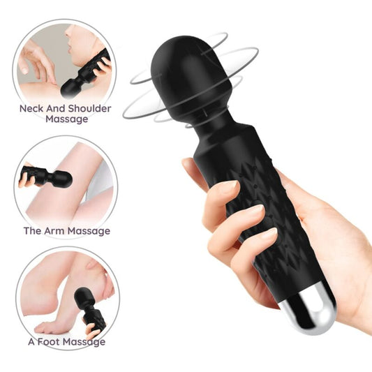 ARMONY - POSTMAN MASSAGER &amp; VIBRATOR SUPER FLEXIBLER KOPF SCHWARZ