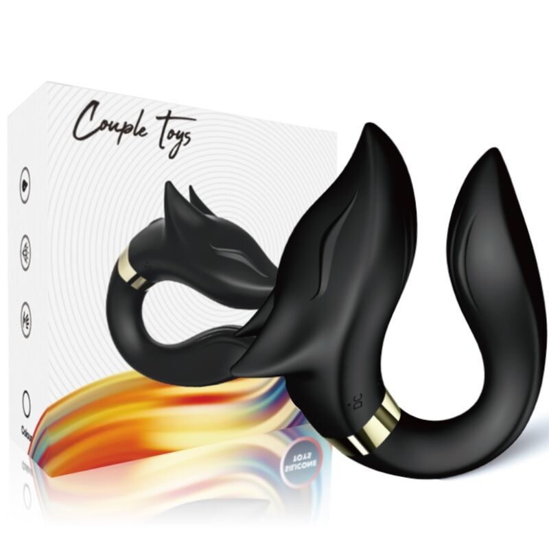ARMONY - FOX VIBRATOR FÜR PAARE FERNBEDIENUNG SCHWARZ