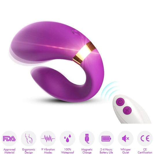 ARMONY - CRESCENT VIBRATOR FÜR PAARE MIT FERNBEDIENUNG LILA