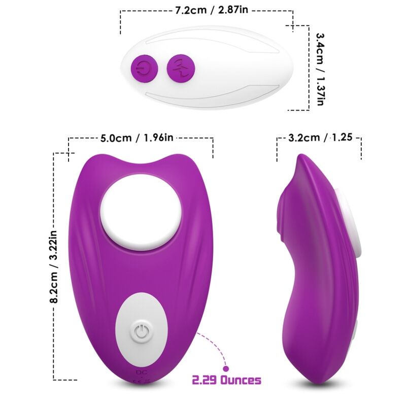 ARMONY - BUTTERFLY MUTANDINE INDOSSABILI VIBRATORE TELECOMANDO VIOLA