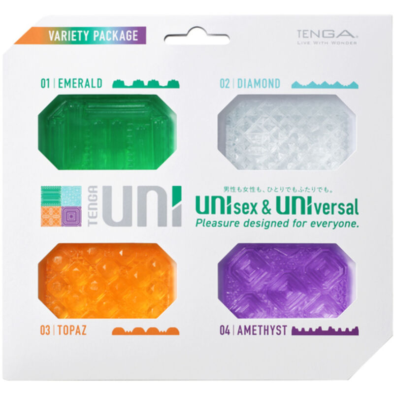 TENGA - UNI VARIETY MASTURBATOR THIMBLE PACK 4 UNITÀ